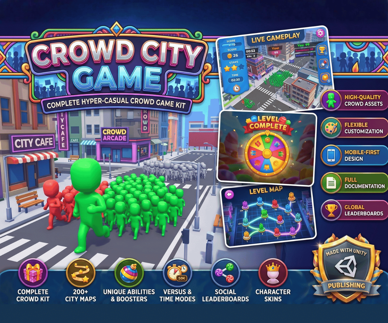 Crowd City Game Unity Development