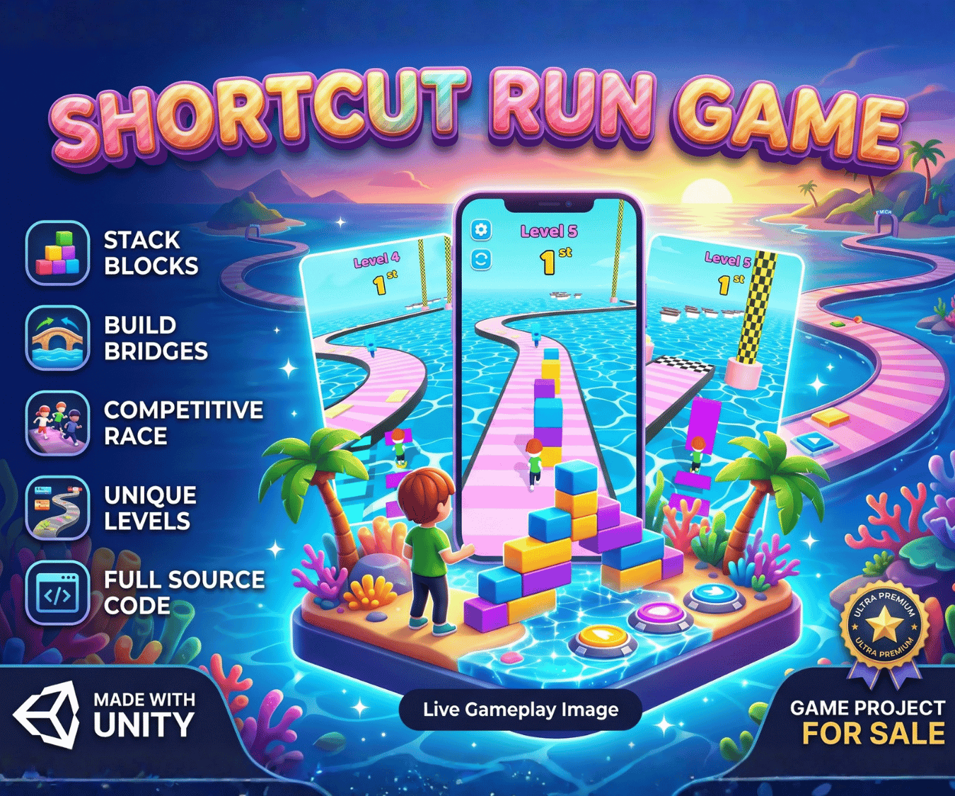 Shortcut Run 3D Unity Game Development