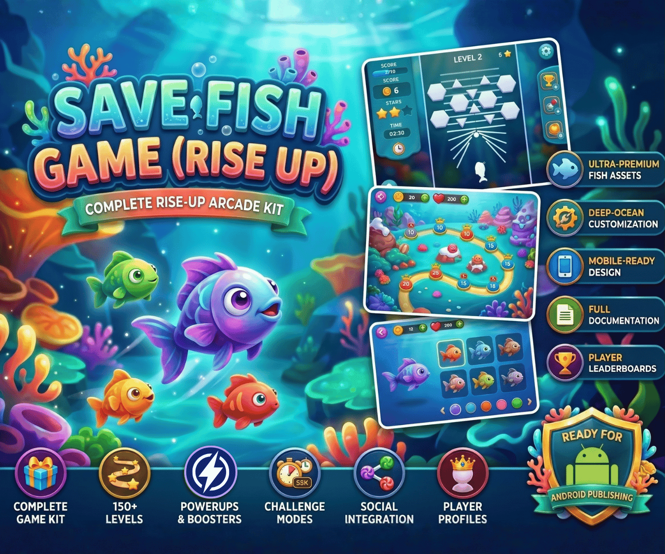 Save Fish Game (Rise UP) - Android game