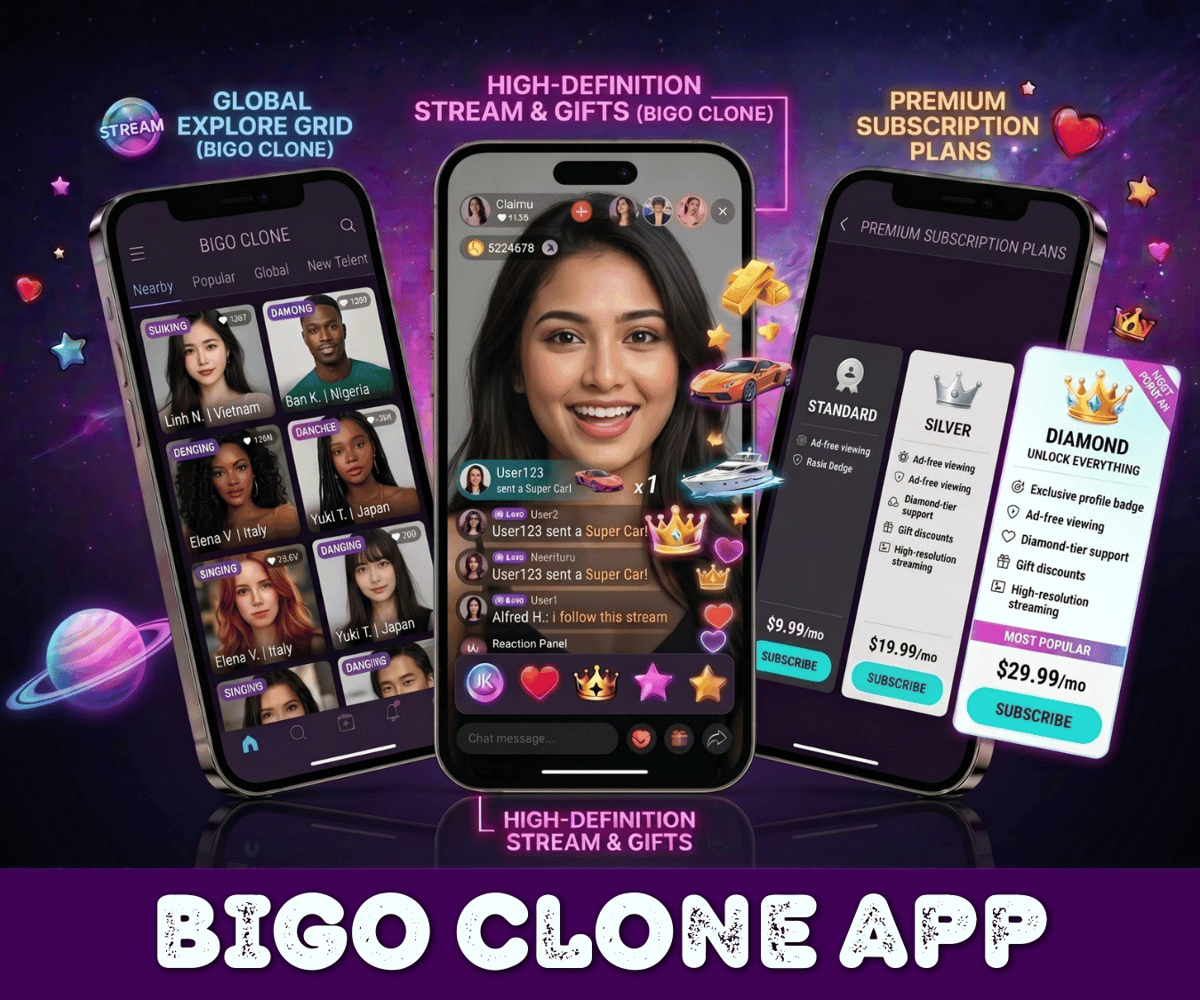 Bigo Live Clone - Premium Random Video &amp; Dating and Matching