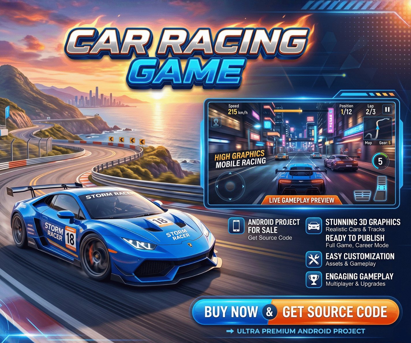 Car Racing Games 2021: 3D Car Racing Game Development