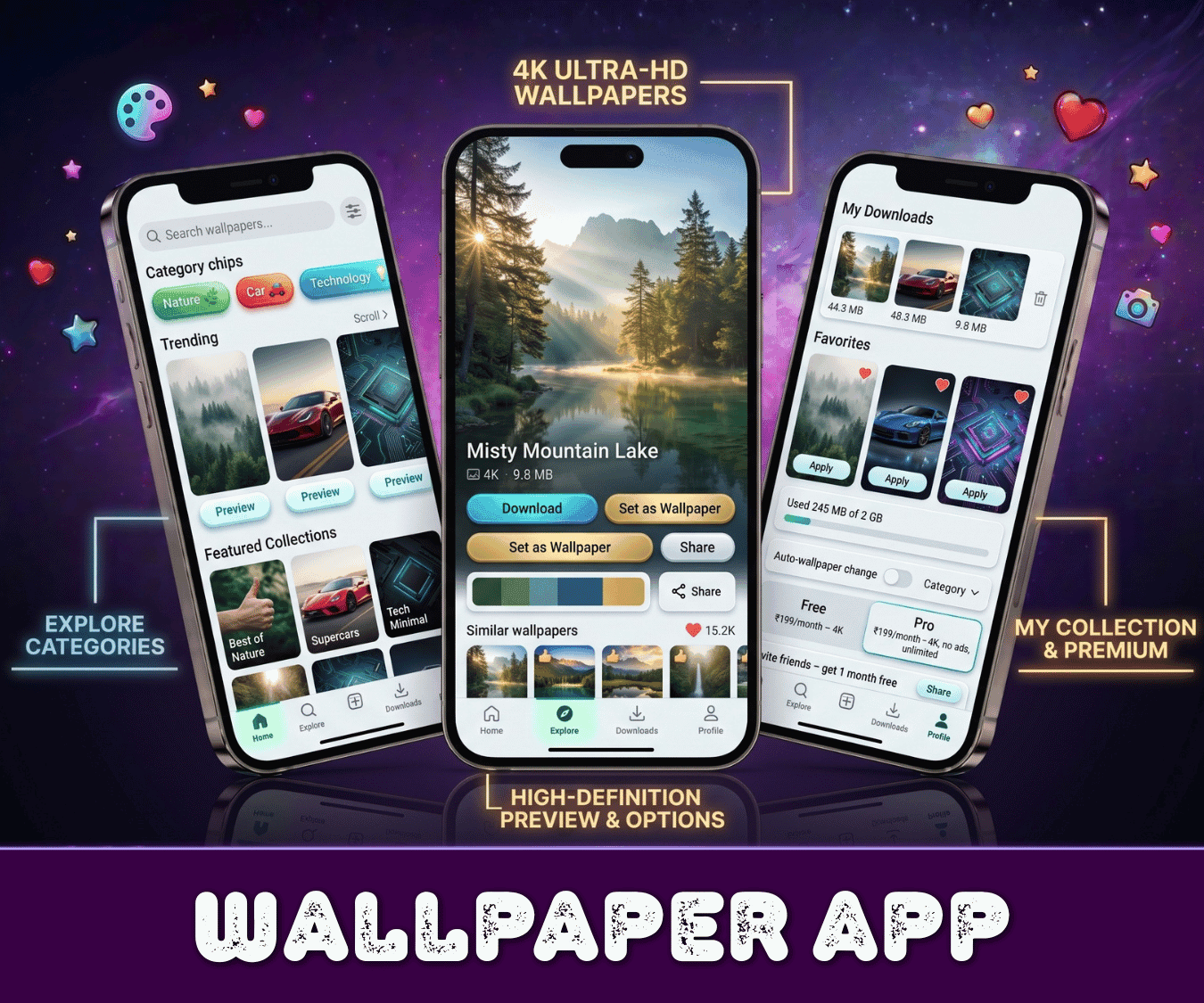 Wallpaper App Development - Auto 4k Wallpaper