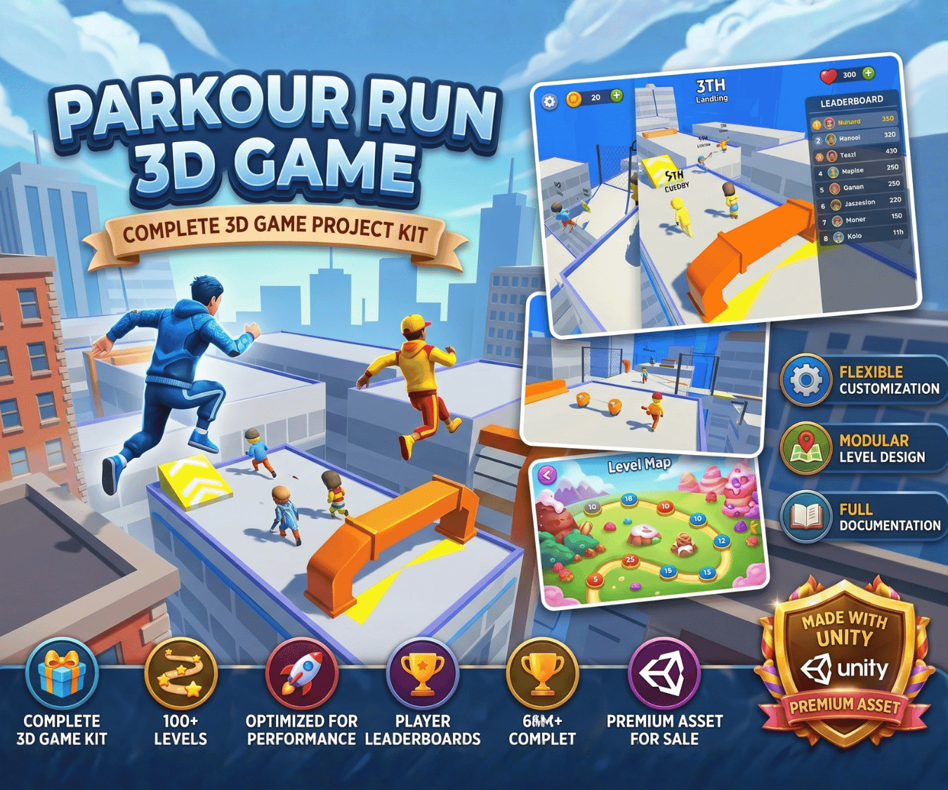 Parkour Run 3D Game Development