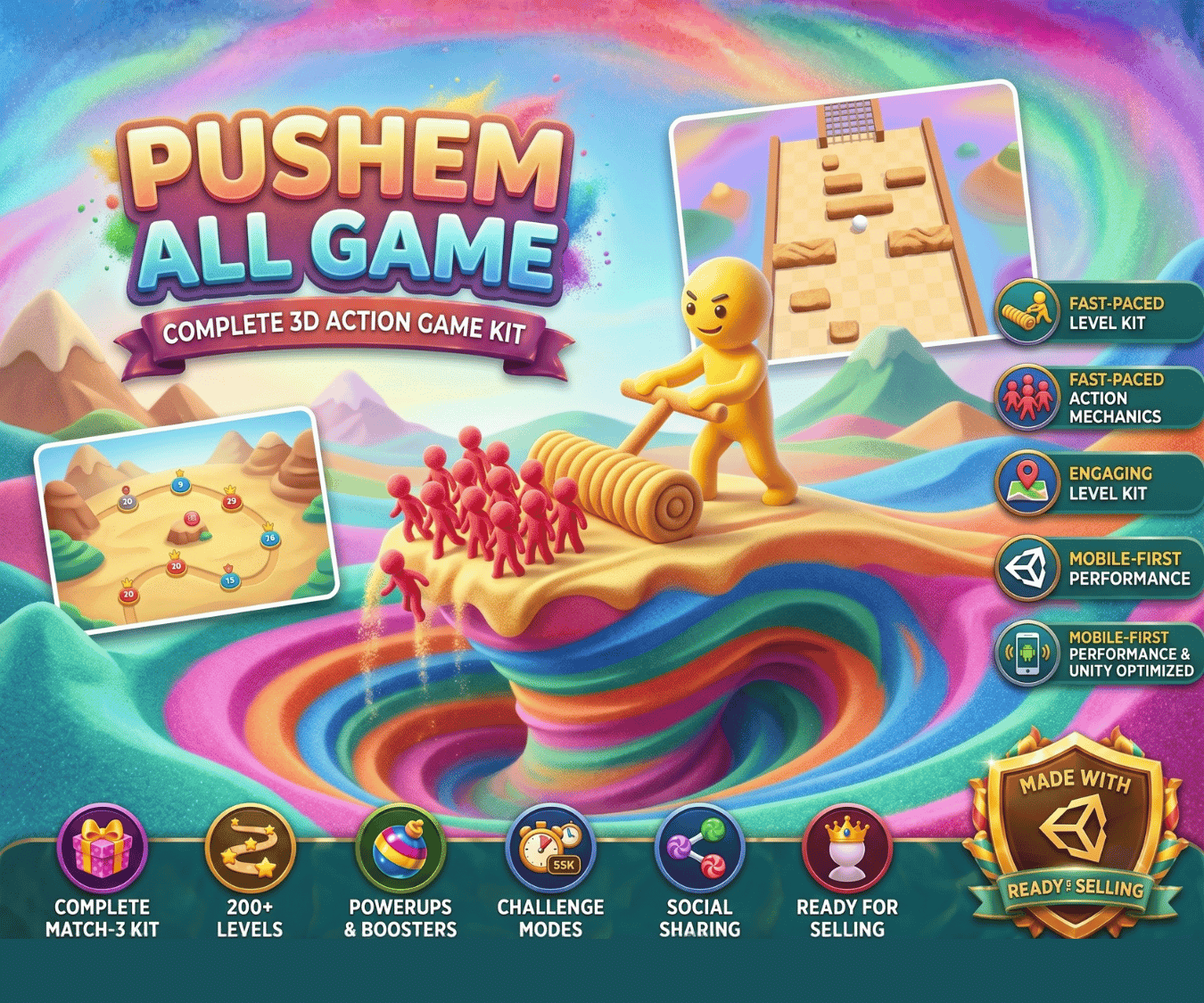 Pushem All Game Unity Development
