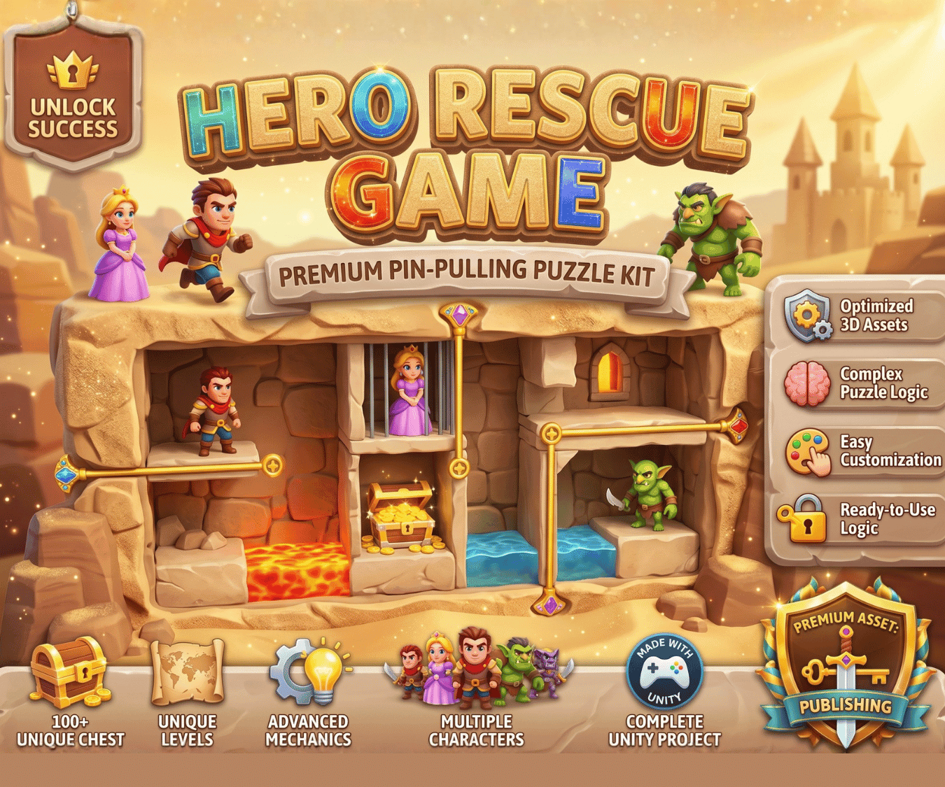 Hero Resue Game Unity Development
