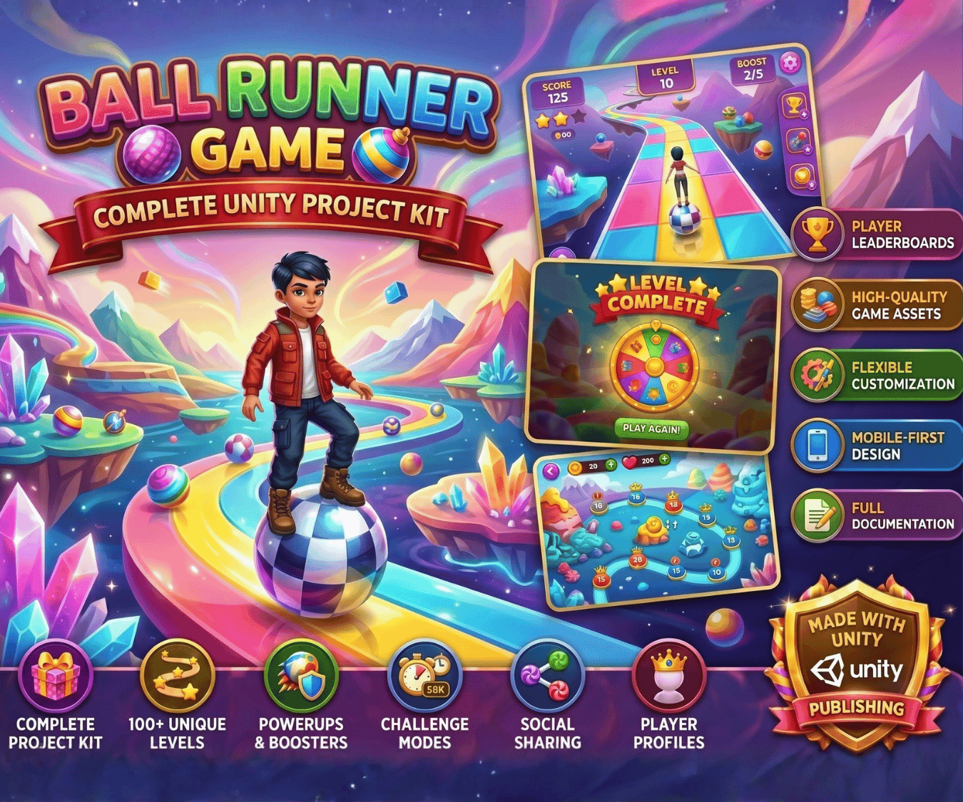 Ball Runner 3D unity Game