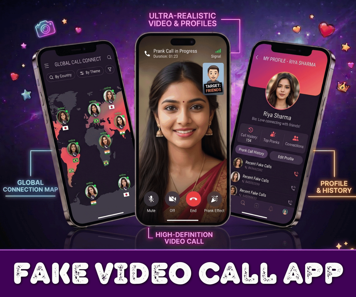 Dating App Live Streaming App : One to One Video Calling App (Fake Users)