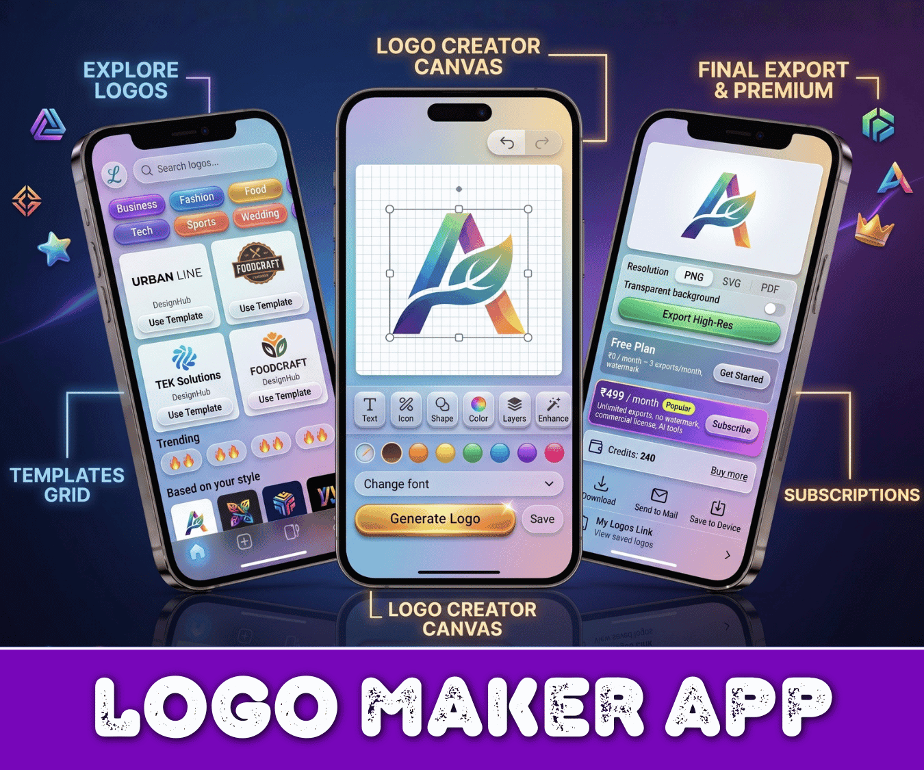 Buy Logo Maker App Logo Creator Icon maker Earn Money