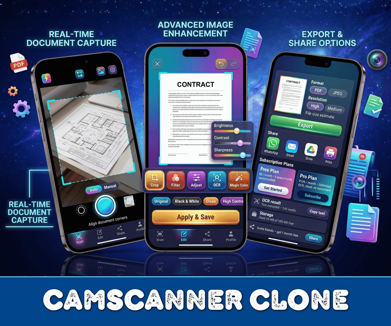 Document Scanner Clone and CamScanner Clone