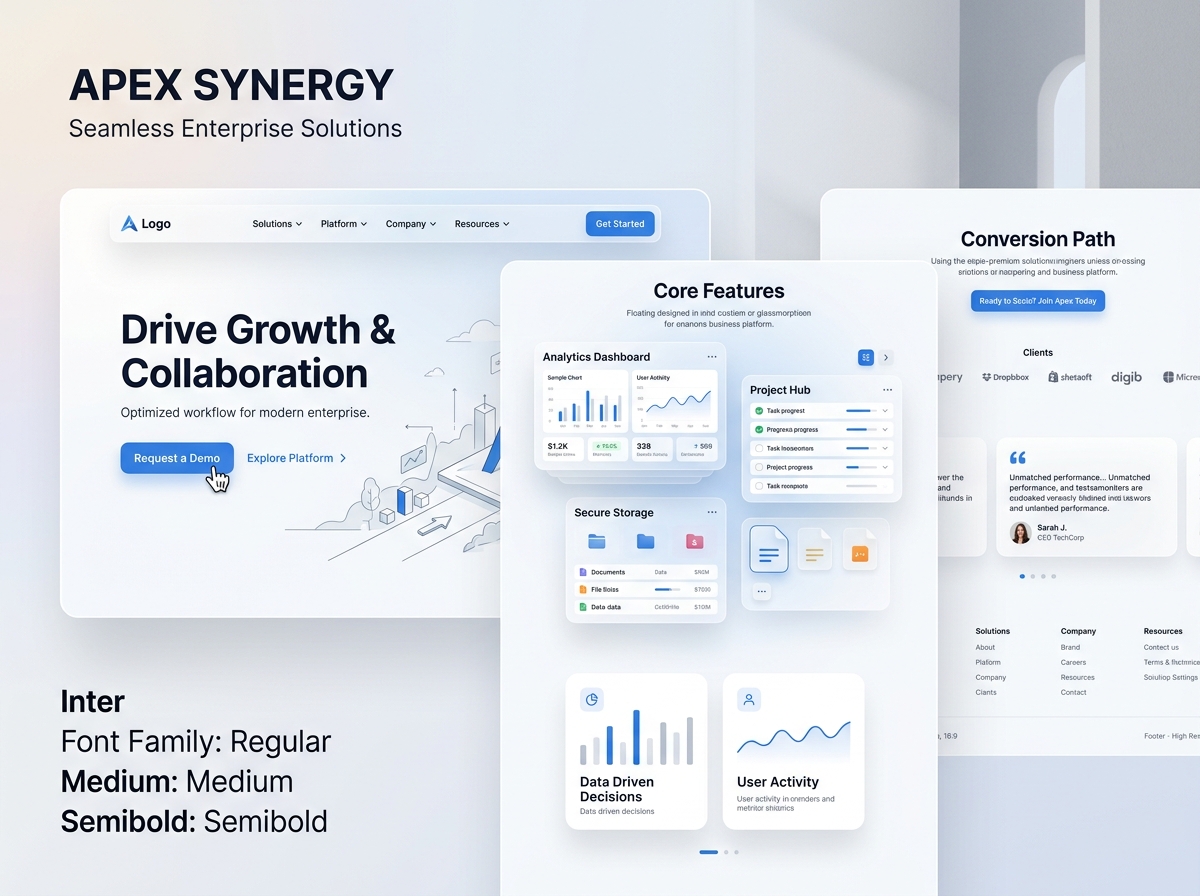 Web Interfaces Built Around Clarity & Conversion