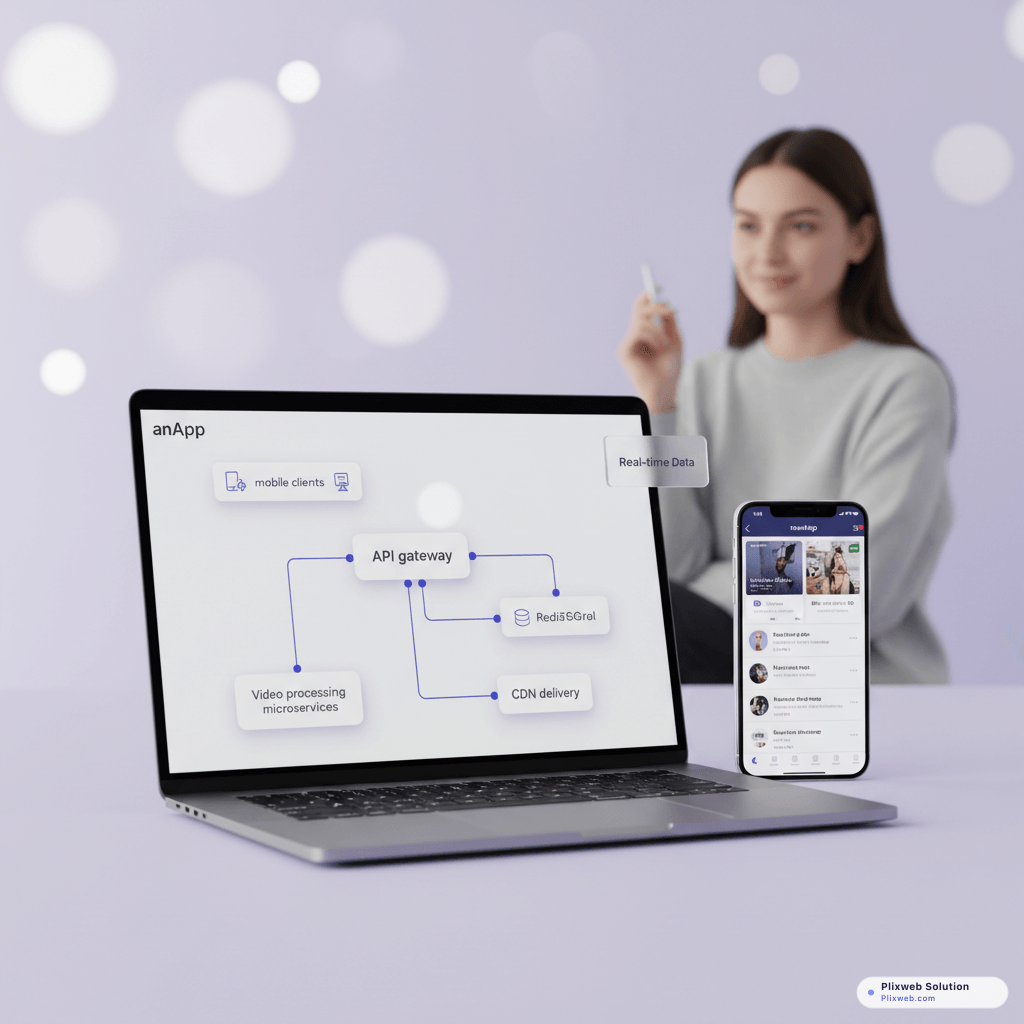Video streaming application system architecture diagram