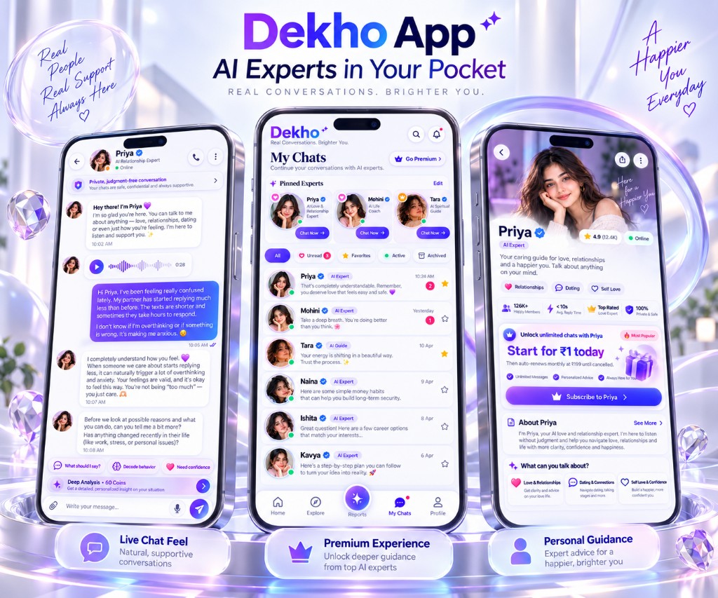 Dekho App — AI Chat Experts