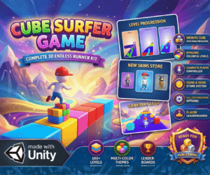 Cube surfer Game Unity Development