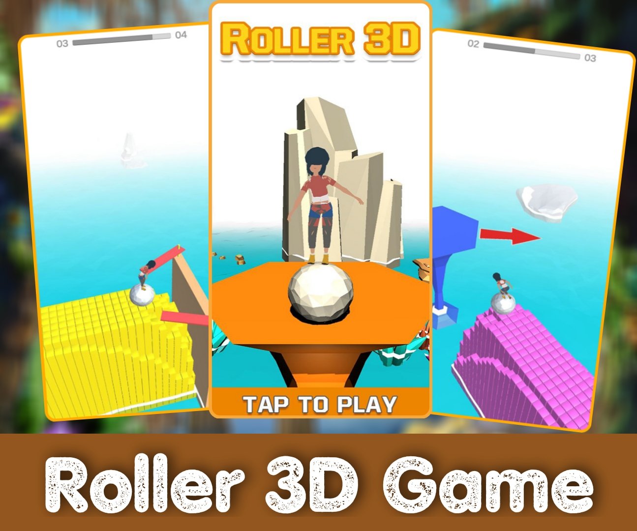 Roller 3D GAme jkard