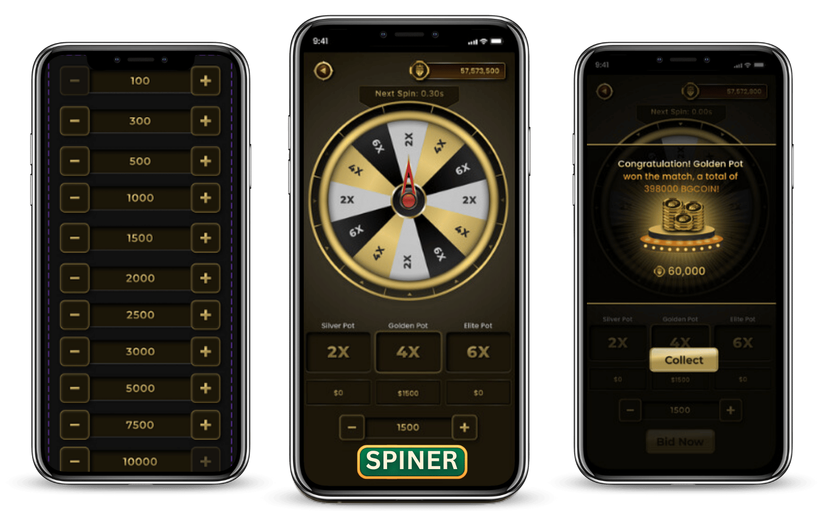 Spiner Real Money Game Development