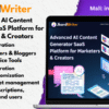 Advanced AI Content Generator SaaS Platform for Marketers & Creators
