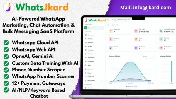 AI-Powered WhatsApp Marketing, Chat Automation & Bulk Messaging SaaS Platform